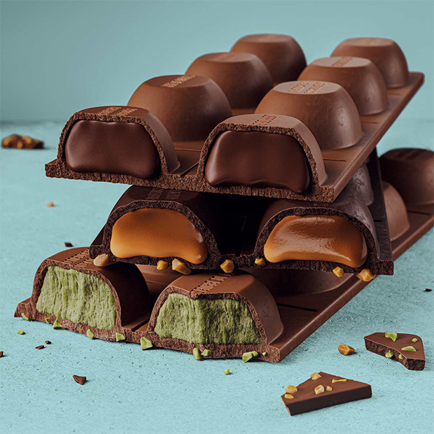 Collection tablettes de chocolat fourrées !