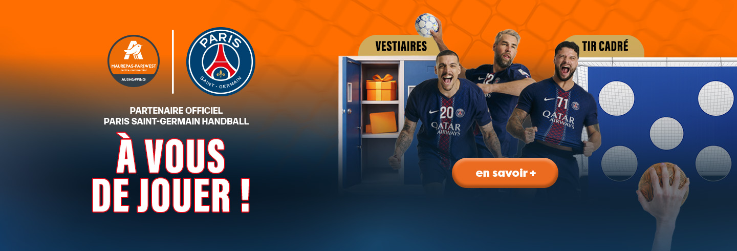Venez découvrir le vestiaire des Champions le samedi 13 juin et tentez de remporter un cadeau mystère de 11h à 13h et de 14h à 18h dans votre centre commercial Aushopping Maurepas Pariwest