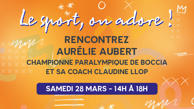 Rencontrez Aurélie Aubert le samedi 28 mars 2026 dans votre centre commercial Aushopping Maurepas Pariwest de 14h à 18h